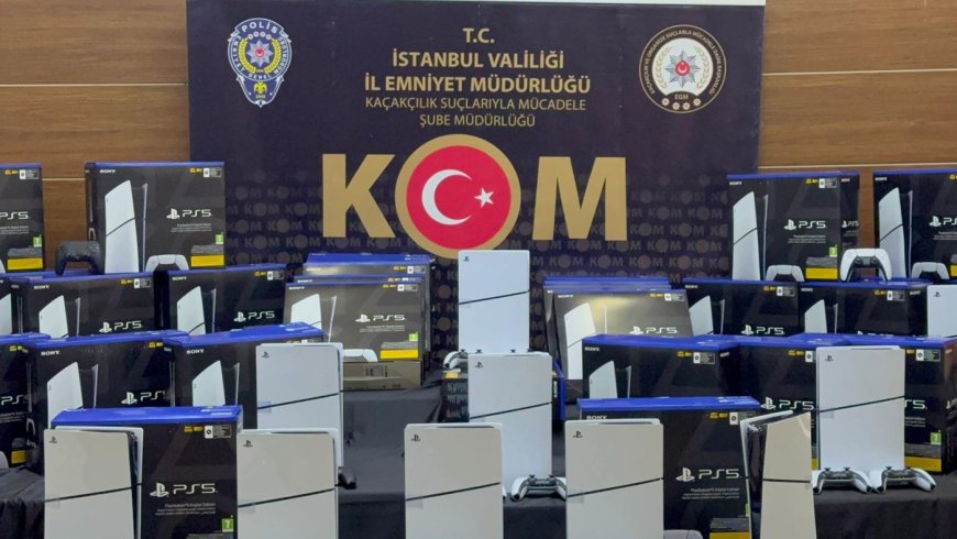 İstanbul’da 50 milyon TL’lik kaçak “PlayStation” operasyonu