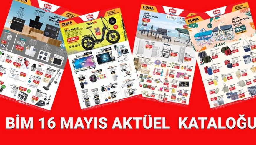 BİM Aktüel kataloğu 16 Mayıs bugün satışta: Elektronik ev aletleri, teknoloji malzemeleri ve oturma grubu geliyor