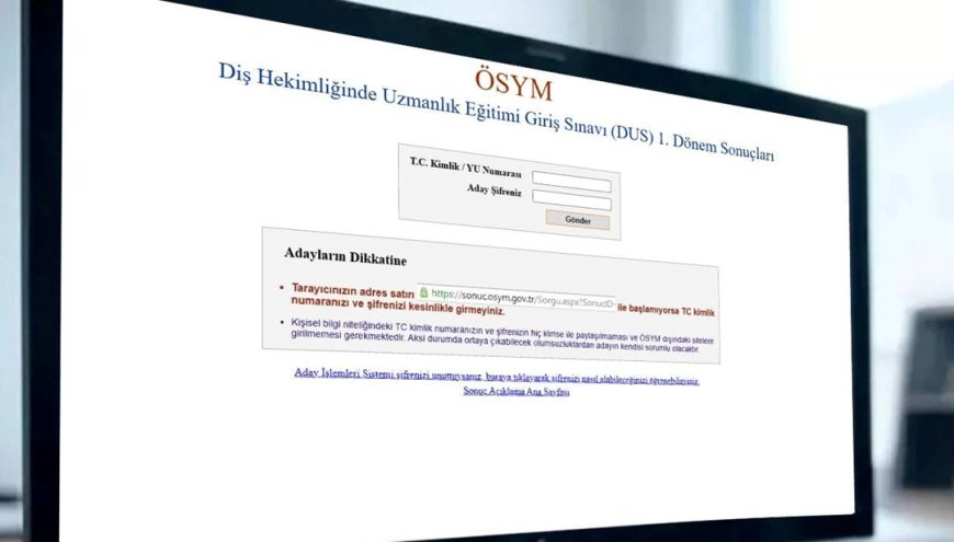 ÖSYM'den açıklama geldi: DUS sonuçları açıklandı mı, ne zaman açıklanacak?