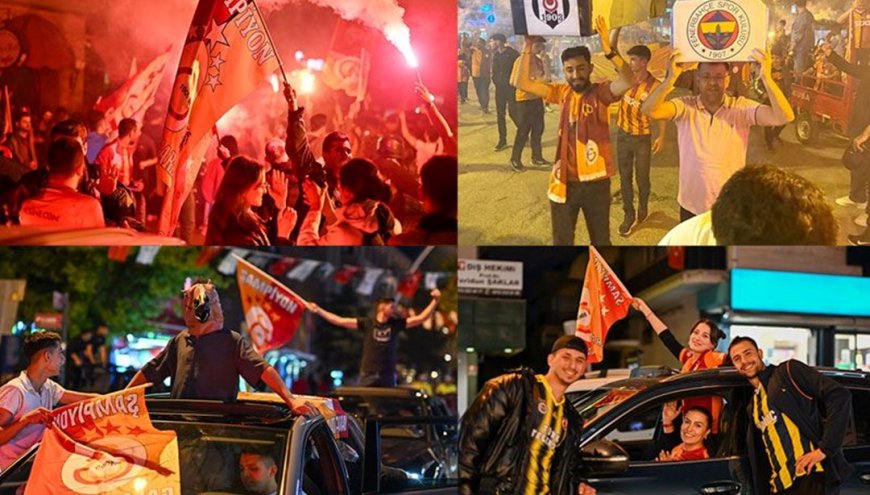 Galatasaray taraftarı sokağa döküldü