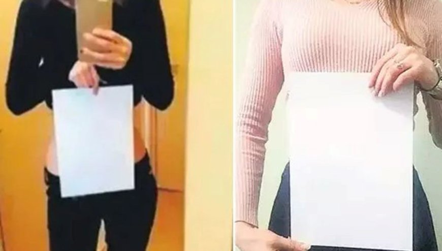 Sosyal medyada A4 kağıdıyla zayıflık yarışı